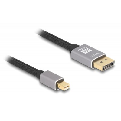 DELOCK καλώδιο mini DisplayPort σε DisplayPort 81092, 8K/60Hz, 32.4 Gbps, 2m, μαύρο DELOCK καλώδιο mini DisplayPort σε DisplayPort 81092, 8K/60Hz, 32.4 Gbps, 2m, μαύρο