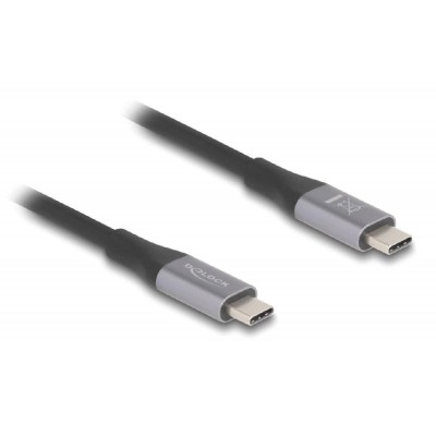 DELOCK καλώδιο USB-C 81191, 240W, 40 Gbps, 8K, 1m, E-Marker, μαύρο DELOCK καλώδιο USB-C 81191, 240W, 40 Gbps, 8K, 1m, E-Marker, μαύρο