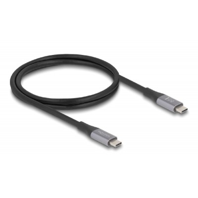 DELOCK καλώδιο USB-C 81191, 240W, 40 Gbps, 8K, 1m, E-Marker, μαύρο DELOCK καλώδιο USB-C 81191, 240W, 40 Gbps, 8K, 1m, E-Marker, μαύρο