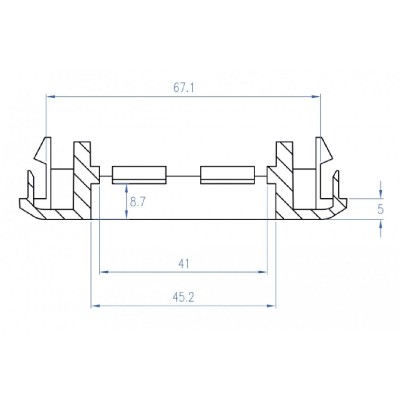 DELOCK module βάση πρίζας Easy 45 81316, 130 x 80 mm, λευκό DELOCK module βάση πρίζας Easy 45 81316, 130 x 80 mm, λευκό