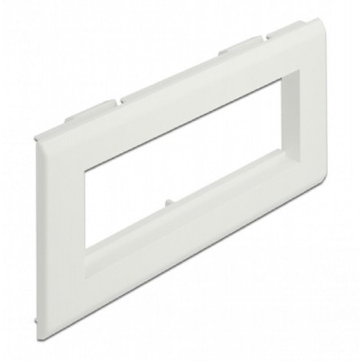 DELOCK module βάση πρίζας Easy 45 81317, 175x80mm, λευκό DELOCK module βάση πρίζας Easy 45 81317, 175x80mm, λευκό