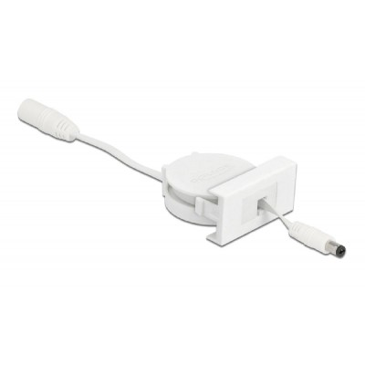 DELOCK module καλώδιο τροφοδοσίας Easy 45 81377, ανασυρόμενο 50cm, λευκό DELOCK module καλώδιο τροφοδοσίας Easy 45 81377, ανασυρόμενο 50cm, λευκό