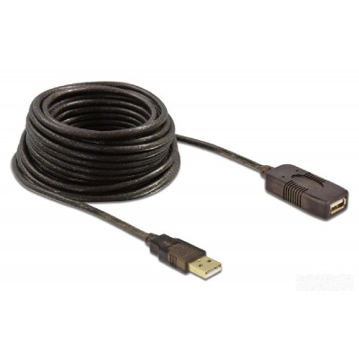 DELOCK καλώδιο USB 2.0 αρσενικό σε θηλυκό 82308, 480Mbps, 5m, μαύρο DELOCK καλώδιο USB 2.0 αρσενικό σε θηλυκό 82308, 480Mbps, 5m, μαύρο