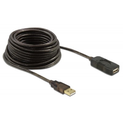DELOCK καλώδιο USB 2.0 αρσενικό σε θηλυκό 82446, 480Mbps, 10m, μαύρο DELOCK καλώδιο USB 2.0 αρσενικό σε θηλυκό 82446, 480Mbps, 10m, μαύρο