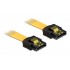 DELOCK καλώδιο SATA 82473, 3Gb/s, 30cm, κίτρινο
