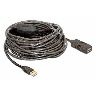 DELOCK καλώδιο USB 2.0 αρσενικό σε θηλυκό 82689, 480Mbps, 15m, μαύρο DELOCK καλώδιο USB 2.0 αρσενικό σε θηλυκό 82689, 480Mbps, 15m, μαύρο