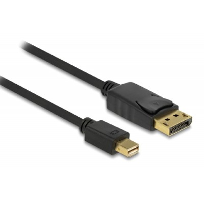 DELOCK καλώδιο mini DisplayPort σε DisplayPort 82698, 4K/60Hz, 21.6 Gbps, 1m, μαύρο DELOCK καλώδιο mini DisplayPort σε DisplayPort 82698, 4K/60Hz, 21.6 Gbps, 1m, μαύρο