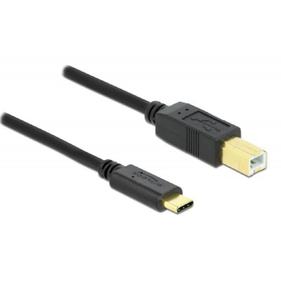 DELOCK καλώδιο USB-C σε USB Type B 83601, 1m, μαύρο DELOCK καλώδιο USB-C σε USB Type B 83601, 1m, μαύρο