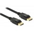 DELOCK καλώδιο DisplayPort 1.2 83805, 4K/60Hz, 21.6 Gbps, 1m, μαύρο