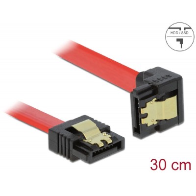 DELOCK καλώδιο SATA 83978, γωνιακό, 6Gb/s, 30cm, κόκκινο DELOCK καλώδιο SATA 83978, γωνιακό, 6Gb/s, 30cm, κόκκινο