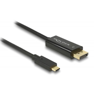 DELOCK καλώδιο USB-C σε DisplayPort 85257, DP Alt Mode, 4K/60Hz, 3m, μαύρο DELOCK καλώδιο USB-C σε DisplayPort 85257, DP Alt Mode, 4K/60Hz, 3m, μαύρο