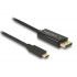 DELOCK καλώδιο USB-C σε DisplayPort 85257, DP Alt Mode, 4K/60Hz, 3m, μαύρο