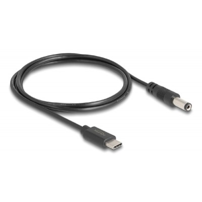 DELOCK καλώδιο USB-C σε DC 5.5 x 2.1mm 85397, 1m, μαύρο DELOCK καλώδιο USB-C σε DC 5.5 x 2.1mm 85397, 1m, μαύρο