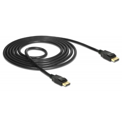 DELOCK καλώδιο DisplayPort 1.2 85508, 4K/60Hz, 21.6 Gbps, 1.5m, μαύρο DELOCK καλώδιο DisplayPort 1.2 85508, 4K/60Hz, 21.6 Gbps, 1.5m, μαύρο