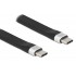 DELOCK καλώδιο USB 3.2 Gen 2 Type-C 85770, 10Gbps, 3A, FPC, flat, 13.5cm