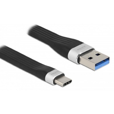 DELOCK καλώδιο USB 3.1 Gen 2 σε Type-C 85771, 5Gbps, 3Α, FPC, flat, 14cm DELOCK καλώδιο USB 3.1 Gen 2 σε Type-C 85771, 5Gbps, 3Α, FPC, flat, 14cm