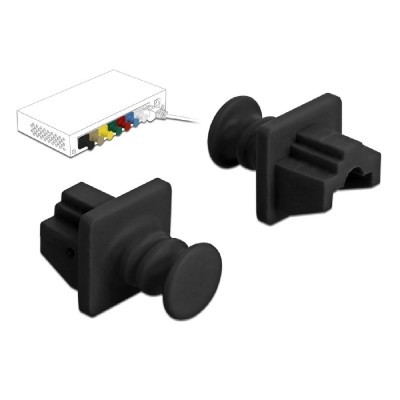 DELOCK κάλυμμα προστασίας για θύρα RJ45 86176, μαύρο, 10τμχ DELOCK κάλυμμα προστασίας για θύρα RJ45 86176, μαύρο, 10τμχ