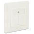 DELOCK Wall Outlet για Keystone 86219, 2 Port