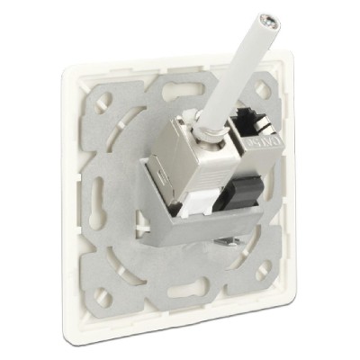 DELOCK Wall Outlet για Keystone 86219, 2 Port DELOCK Wall Outlet για Keystone 86219, 2 Port