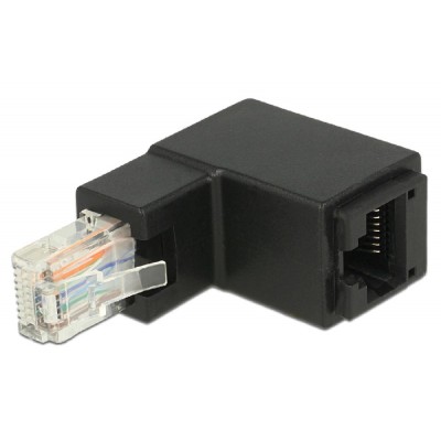 DELOCK αντάπτορας RJ45 86424, CAT 6 UTP, γωνιακός 90°, μαύρος DELOCK αντάπτορας RJ45 86424, CAT 6 UTP, γωνιακός 90°, μαύρος