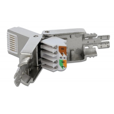 DELOCK βύσμα RJ45 CAT 6A STP 86477, tool-free, ασημί DELOCK βύσμα RJ45 CAT 6A STP 86477, tool-free, ασημί