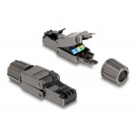 DELOCK βύσμα RJ45 CAT 8.1 STP 86514, tool-free, γκρι DELOCK βύσμα RJ45 CAT 8.1 STP 86514, tool-free, γκρι