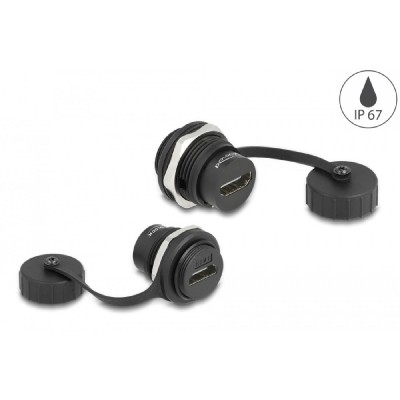 DELOCK D-Type module HDMI 86963 με καπάκι, IP67, 5Gbps, μαύρο DELOCK D-Type module HDMI 86963 με καπάκι, IP67, 5Gbps, μαύρο