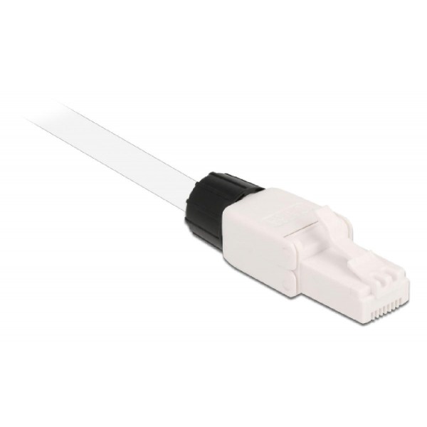 DELOCK βύσμα RJ45 CAT 6A UTP 86978, tool-free, λευκό DELOCK βύσμα RJ45 CAT 6A UTP 86978, tool-free, λευκό