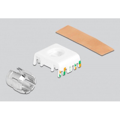 DELOCK keystone module RJ45 σε LSA 87032, Cat.6A, ασημί DELOCK keystone module RJ45 σε LSA 87032, Cat.6A, ασημί