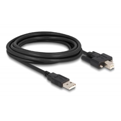 DELOCK καλώδιο USB σε USB Type B 87215, 3m, μαύρο DELOCK καλώδιο USB σε USB Type B 87215, 3m, μαύρο