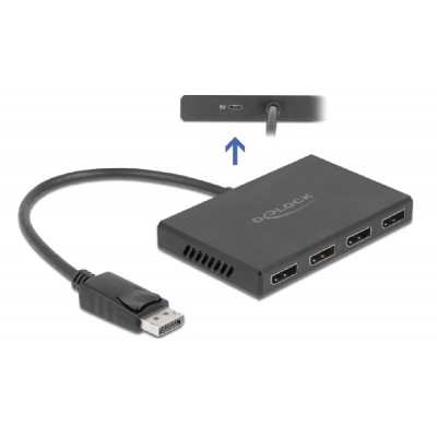 DELOCK splitter DisplayPort 1.4 σε 4x DisplayPort 87794, Dual Mode, 4K DELOCK splitter DisplayPort 1.4 σε 4x DisplayPort 87794, Dual Mode, 4K