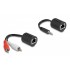 DELOCK audio extender 87859, 3.5mm & 2x RCA σε RJ45, έως 50m, μαύρο