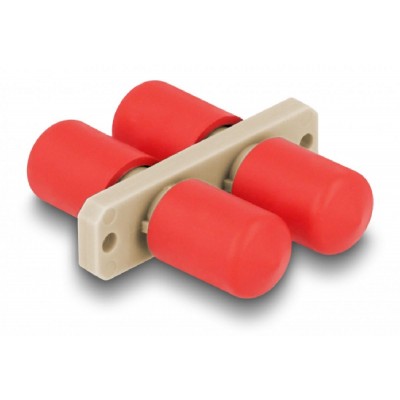 DELOCK σύνδεσμος οπτικής ίνας ST Duplex 87935, μπεζ DELOCK σύνδεσμος οπτικής ίνας ST Duplex 87935, μπεζ