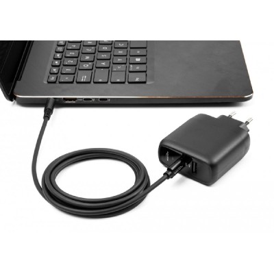 DELOCK καλώδιο τροφοδοσίας 87977, USB-C σε 5.5x2.1mm, 1.5m, μαύρο