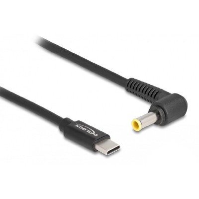 DELOCK καλώδιο τροφοδοσίας 87980, USB-C σε Samsung 5.5x3mm, 1.5m, μαύρο DELOCK καλώδιο τροφοδοσίας 87980, USB-C σε Samsung 5.5x3mm, 1.5m, μαύρο