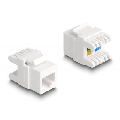 DELOCK keystone module RJ45 σε LSA Cat.6A 88131, toolfree, λευκό DELOCK keystone module RJ45 σε LSA Cat.6A 88131, toolfree, λευκό