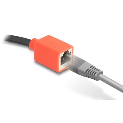 DELOCK αντάπτορας RJ45 88197, CAT 6A S/FTP, 20cm, μαύρος DELOCK αντάπτορας RJ45 88197, CAT 6A S/FTP, 20cm, μαύρος