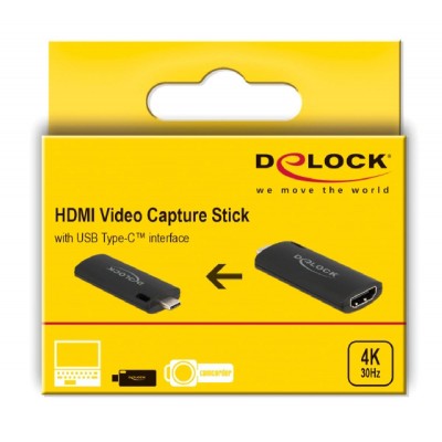 DELOCK αντάπτορας USB Type-C σε HDMI 88309, 4K/30Hz, μαύρος DELOCK αντάπτορας USB Type-C σε HDMI 88309, 4K/30Hz, μαύρος
