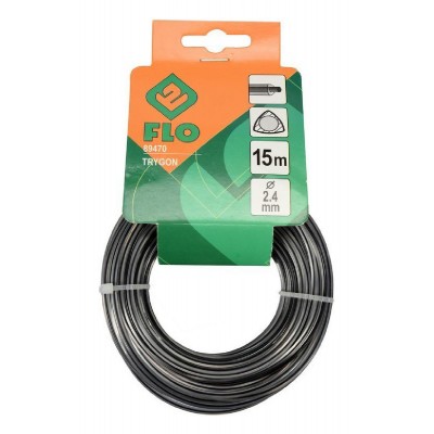 FLO μεσινέζα Trygon 89470, 2.4mm x 15m, γκρι FLO μεσινέζα Trygon 89470, 2.4mm x 15m, γκρι