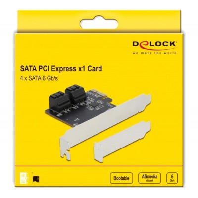 DELOCK κάρτα επέκτασης PCI σε 4x SATA 90010, 6Gb/s DELOCK κάρτα επέκτασης PCI σε 4x SATA 90010, 6Gb/s