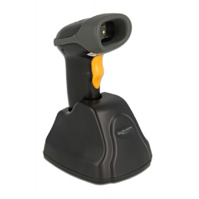 DELOCK barcode scanner 90550, 1D & 2D, ασύρματο, με βάση φόρτισης, μαύρο DELOCK barcode scanner 90550, 1D & 2D, ασύρματο, με βάση φόρτισης, μαύρο