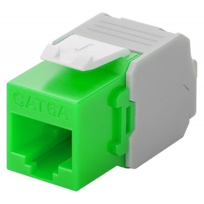 GOOBAY Keystone module RJ45 CAT 6A 90687, UTP, πράσινο GOOBAY Keystone module RJ45 CAT 6A 90687, UTP, πράσινο