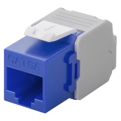 GOOBAY Keystone module RJ45 CAT 6A 90688, UTP, μπλε GOOBAY Keystone module RJ45 CAT 6A 90688, UTP, μπλε