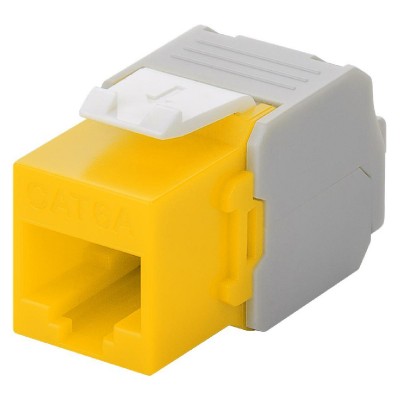 GOOBAY Keystone module RJ45 CAT 6A 90691, UTP, κίτρινο GOOBAY Keystone module RJ45 CAT 6A 90691, UTP, κίτρινο