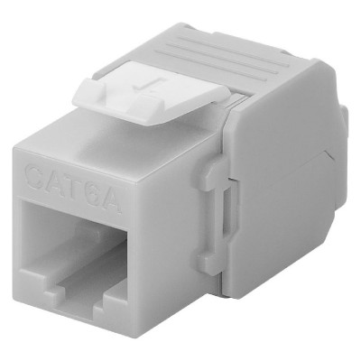 GOOBAY Keystone module RJ45 CAT 6A 90693, UTP, γκρι GOOBAY Keystone module RJ45 CAT 6A 90693, UTP, γκρι