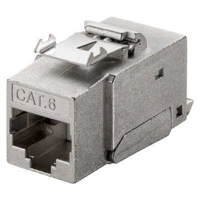 GOOBAY Keystone module RJ45 CAT 6A 90863, STP, 250 MHz, ασημί GOOBAY Keystone module RJ45 CAT 6A 90863, STP, 250 MHz, ασημί