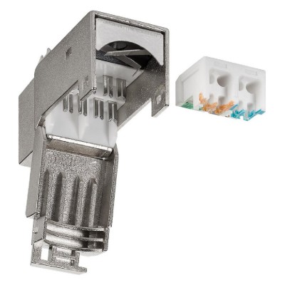 GOOBAY Keystone module RJ45 CAT 6A 90863, STP, 250 MHz, ασημί GOOBAY Keystone module RJ45 CAT 6A 90863, STP, 250 MHz, ασημί