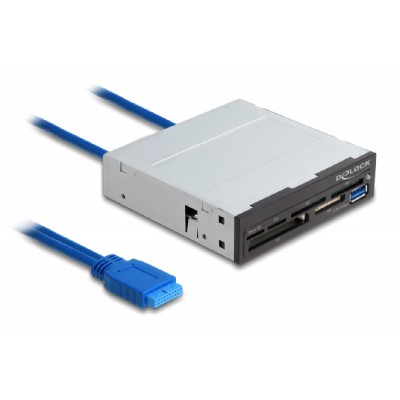 DELOCK USB 19-pin card reader 91759, CF/SD/micro SD/xD/MS/M2/USB, 5Gbps DELOCK USB 19-pin card reader 91759, CF/SD/micro SD/xD/MS/M2/USB, 5Gbps