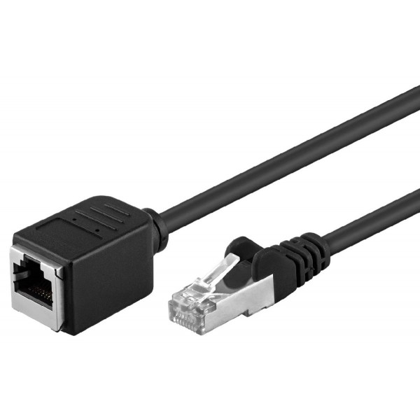 GOOBAY καλώδιο προέκτασης F/UTP CAT5e 91885, copper, AWG 26, 10m, μαύρο GOOBAY καλώδιο προέκτασης F/UTP CAT5e 91885, copper, AWG 26, 10m, μαύρο