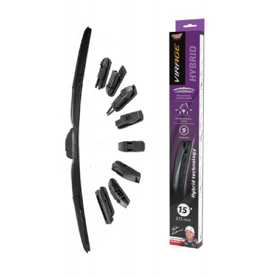 MOJE AUTO υαλοκαθαριστήρας Hybrid 92-H15, 15" (375mm), 9 αντάπτορες MOJE AUTO υαλοκαθαριστήρας Hybrid 92-H15, 15" (375mm), 9 αντάπτορες